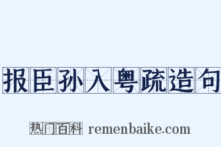 报臣孙入粤疏造句是什么意思的图片